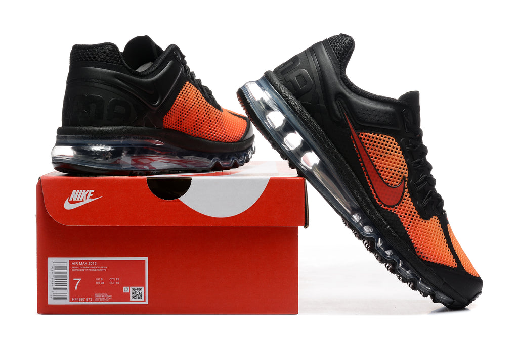 Nike Air Max Sneakers – Black & Orange